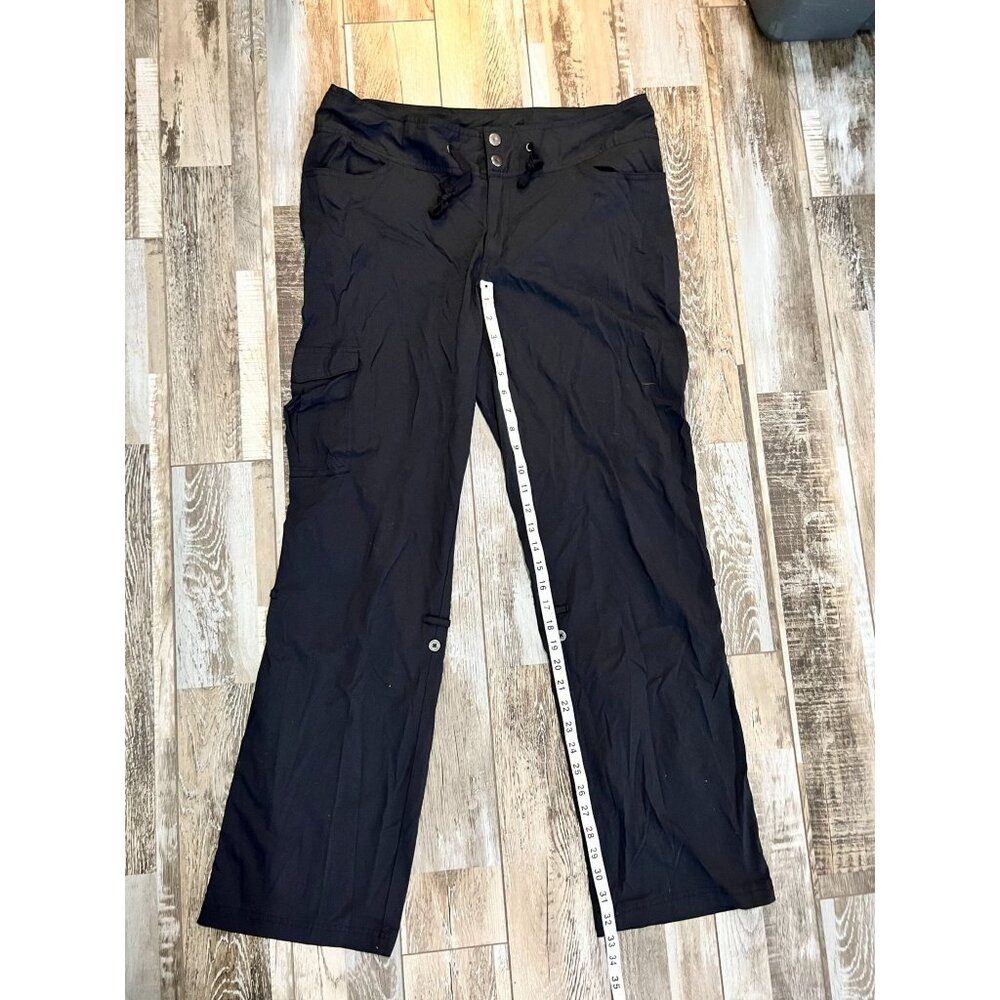 Columbia Womens Nylon - Omni Sheild Hiking Black Pants, Rollup Pant Leg Size 16